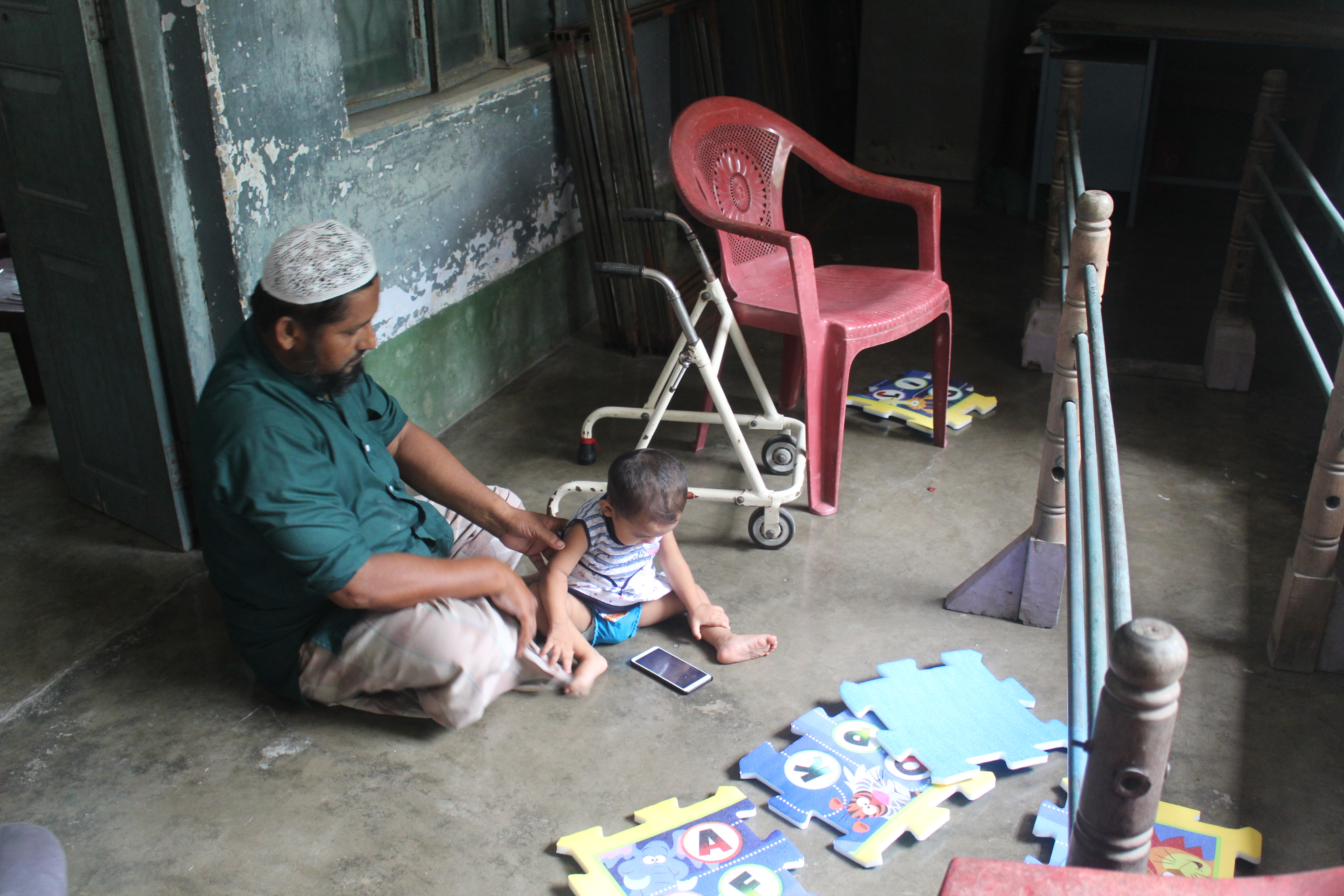 Children in slum environment